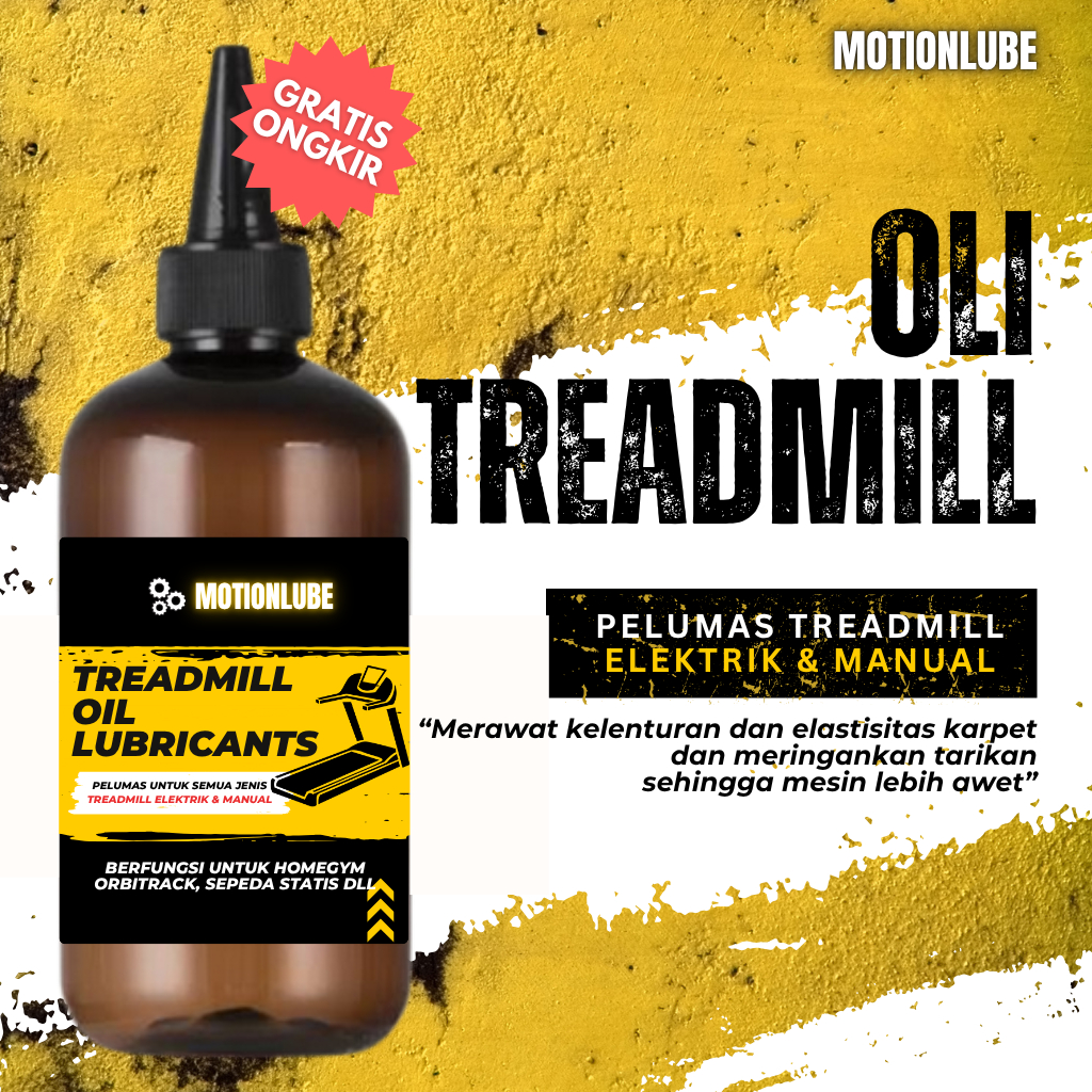 (MOTIONLUBE) Oli Treadmill | Miyak Pelumas Treadmill Murah Terbaik Sepeda Statis Elektrik & Manual L