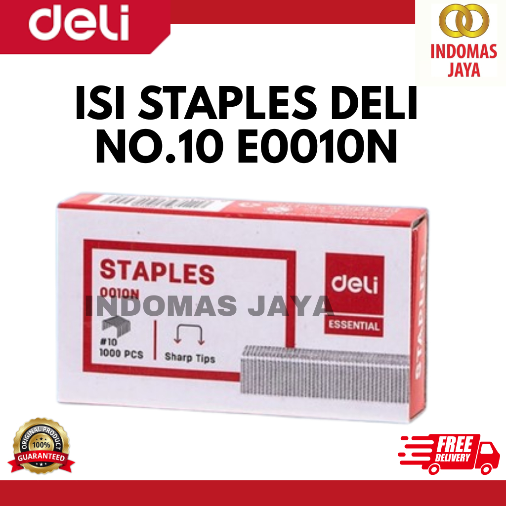 

ISI KLIP STAPLES HD 10 STAPLER DELI E-0010N