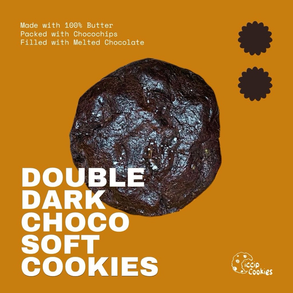 

Premium Soft Baked Cookies - Double Dark Choco by Ciccip.Cookies