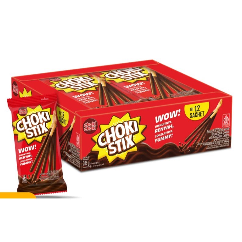 

CHOKI CHOKI BISKUIT STICK COKLAT 24GR (1PCS)