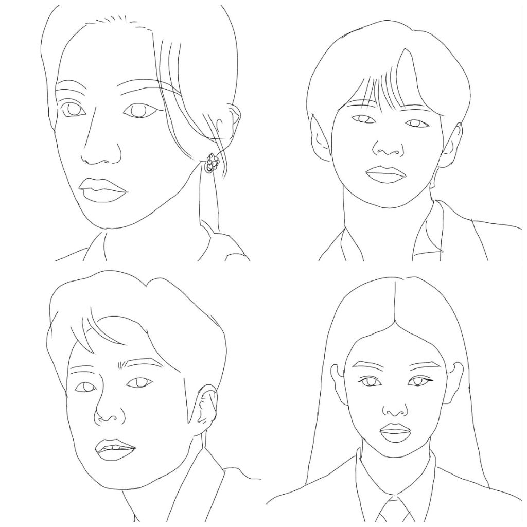 

jasa gambar sketsa / sketch wajah harga murah meriah menggambar digital commission
