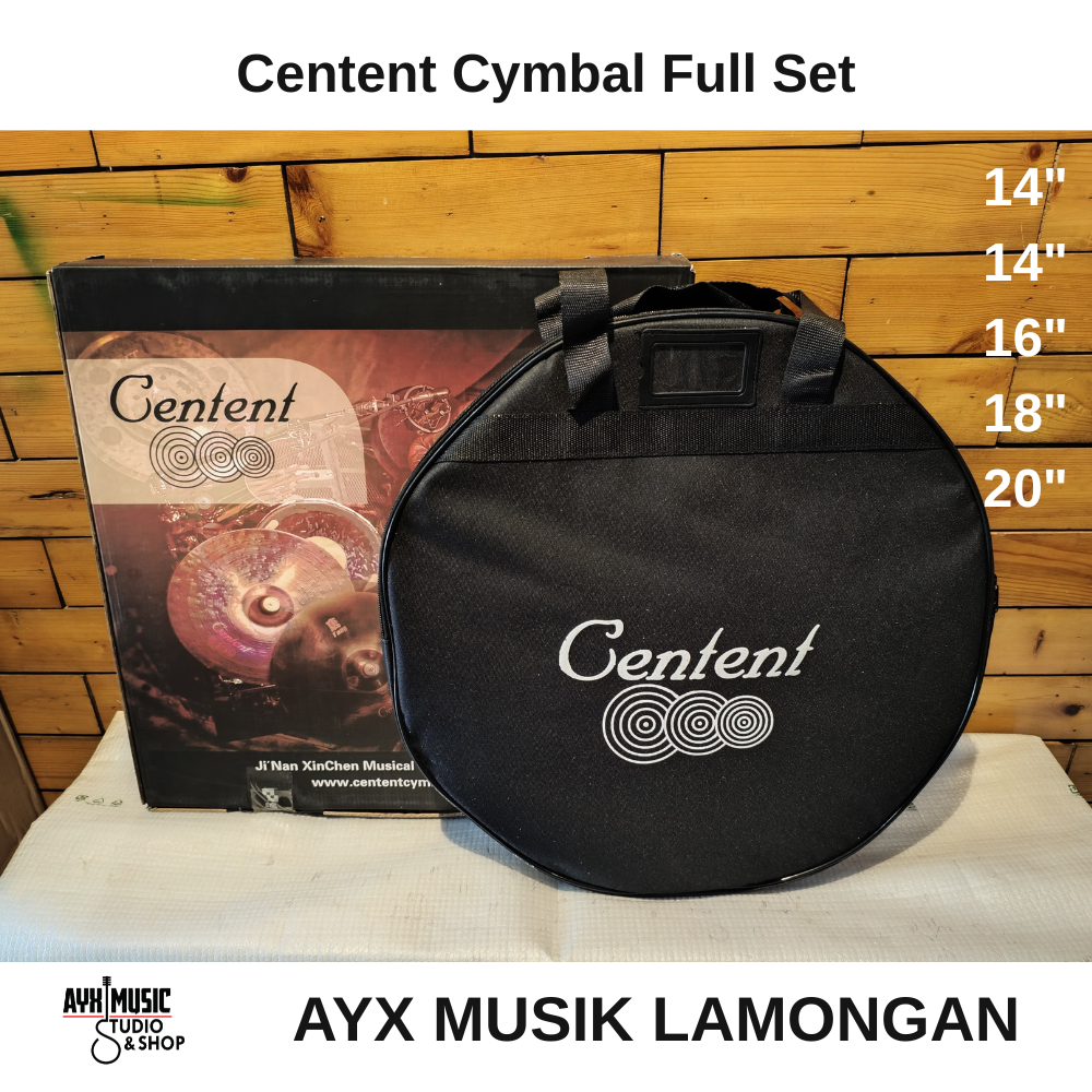 Centent Cymbal Full Set 6pcs | 14" 16" 18" 20" Cymbal | Cymbal Centent