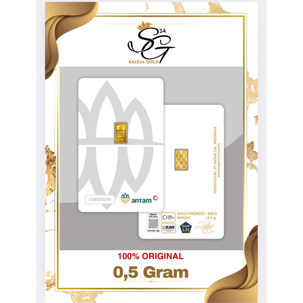SALE EMAS LM ANTAM (0,5gr) 100% Original