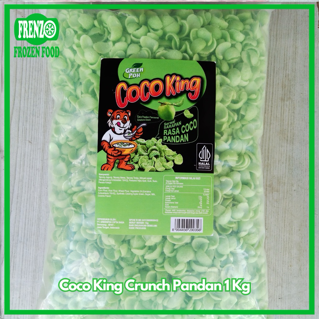

Coco King Crunch Snack Rasa Pandan 1 Kg