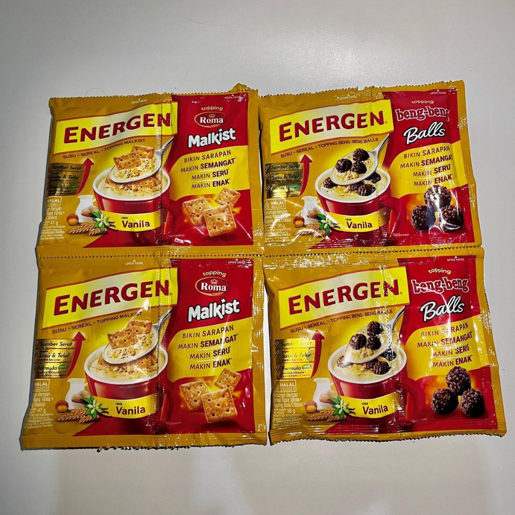 

Ygshop17 Energen Topping Beng-Beng 38Gr & Roma Malkist 47Gr Isi 10Sachet