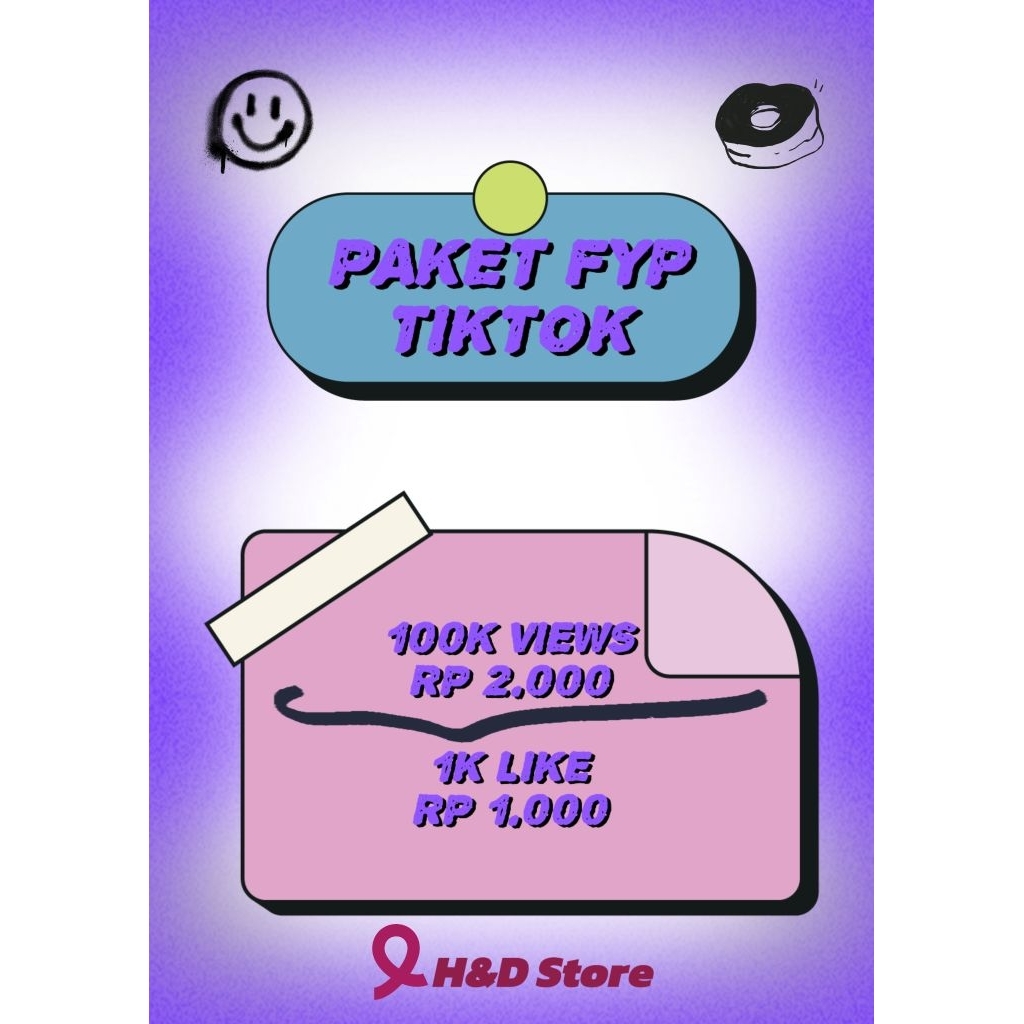 PAKET FYP TIKTOK VIEWS AND LIKES TIKTOK