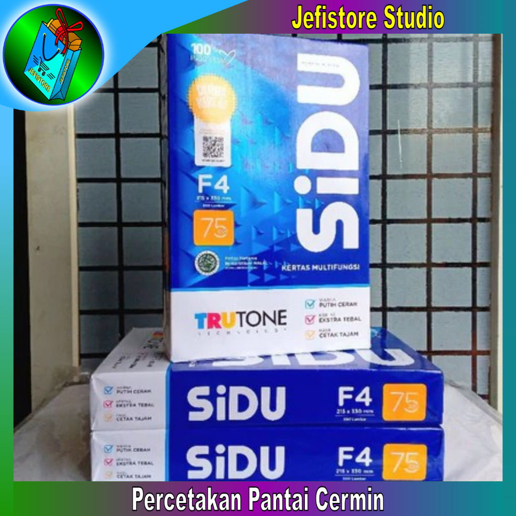 

KERTAS HVS ECERAN 75gsm (F4) ISI 50 | 100 LEMBAR - Jefistore Studio