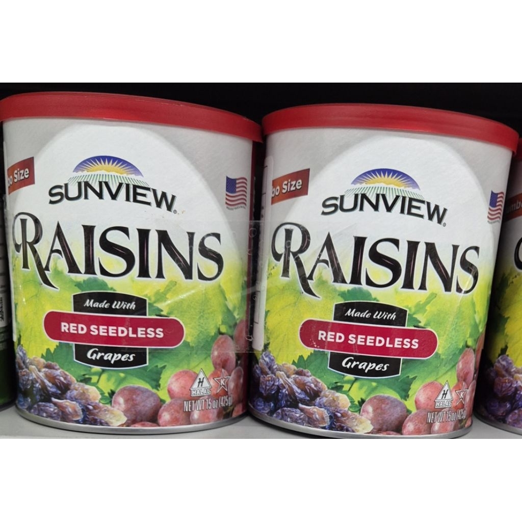 

Kismis Merah Tanpa Biji SUNVIEW Raisins Red Seedless 425g - HK.