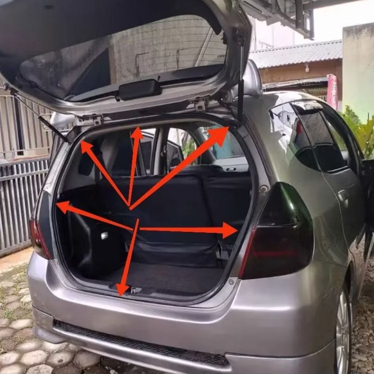 KARET BAGASI BELAKANG KARET PEREDAM PINTU BELAKANG MOBIl Honda jazz