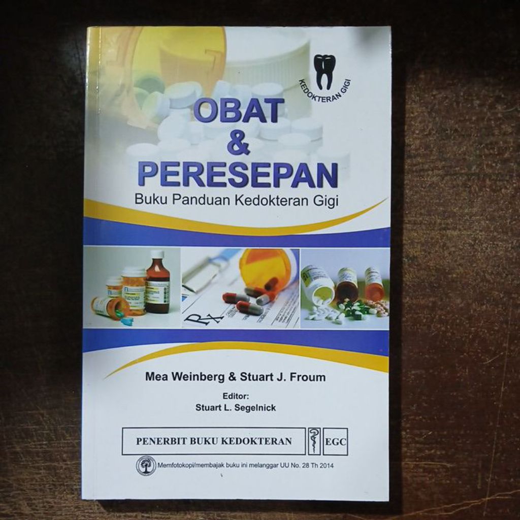 Buku Original Obat & Peresepan Buku Panduan Kedokteran Gigi ~ EGC