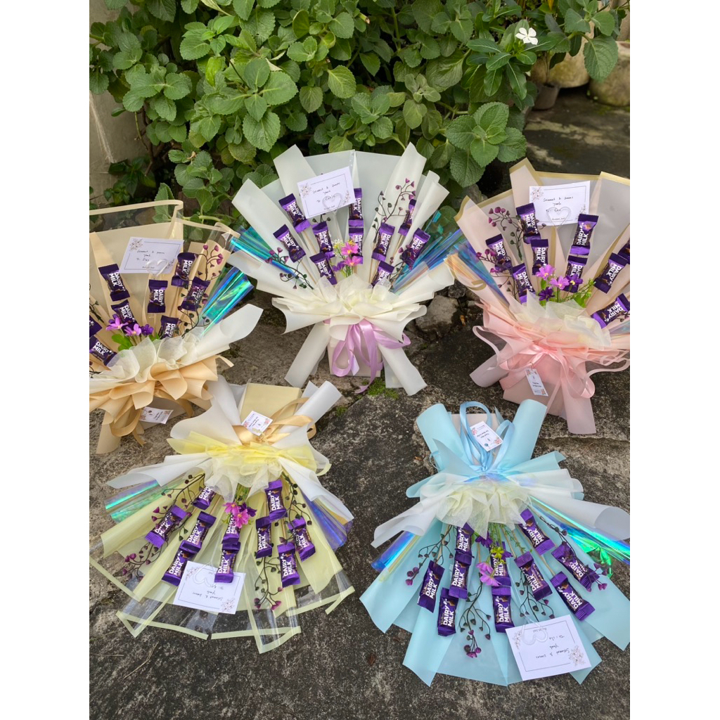 

Buket Snack Dairy Milk 4.5g isi 10pcs