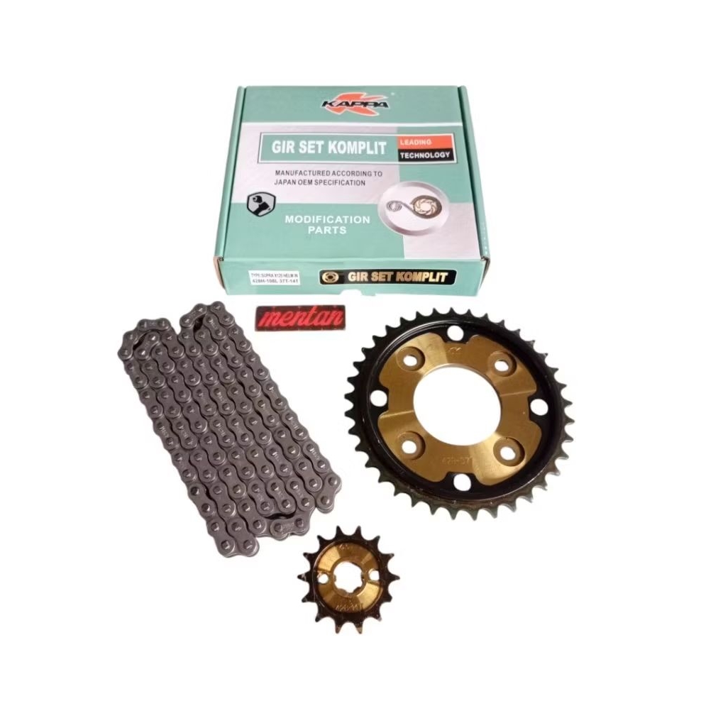GEAR GIR SET PAKET SUPRA X 125 HELM IN LAMA FI INJEKSI 428 108 37T 14T