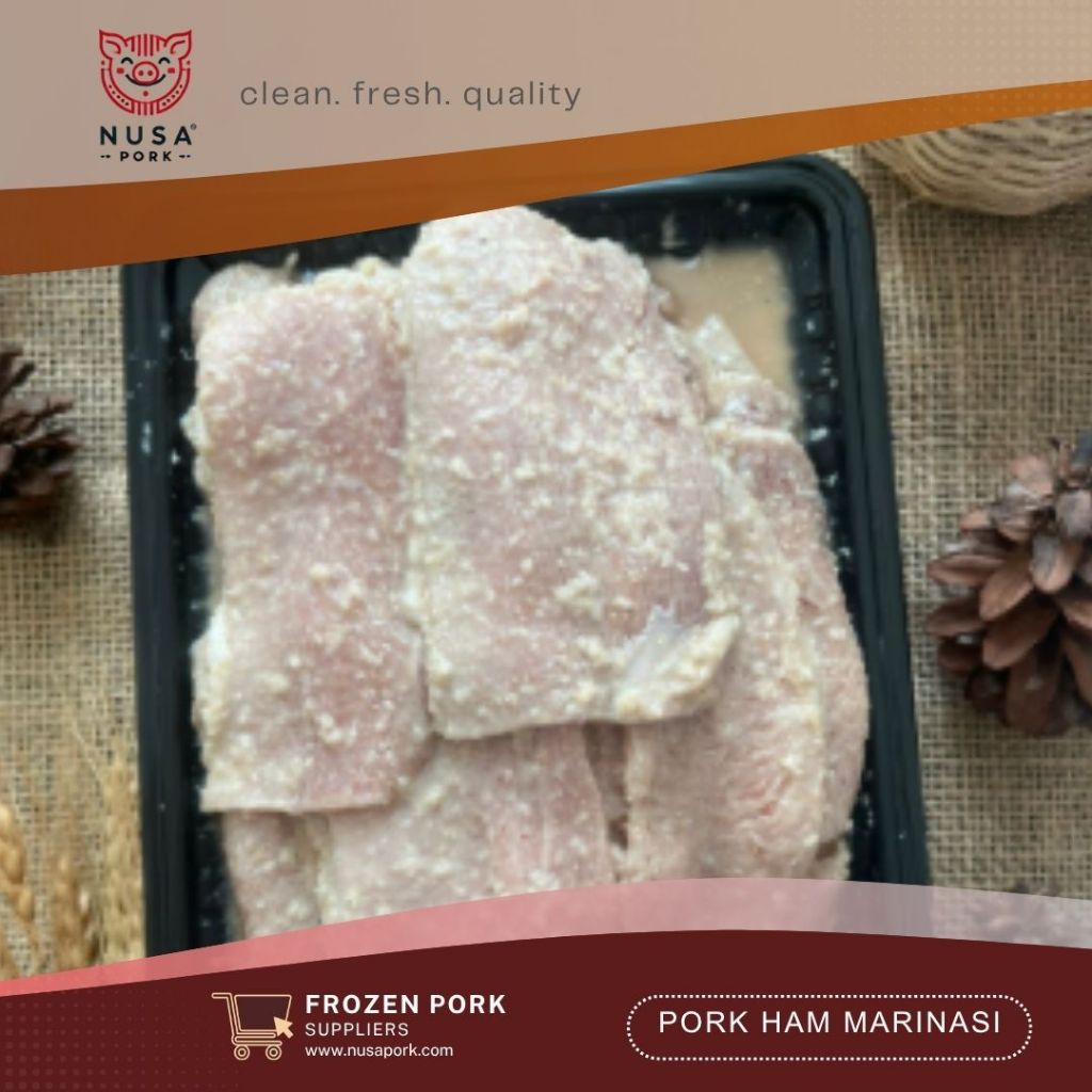 

Pork Ham Marinasi 500gr – Daging Paha Babi Berbumbu | Nusa Pork