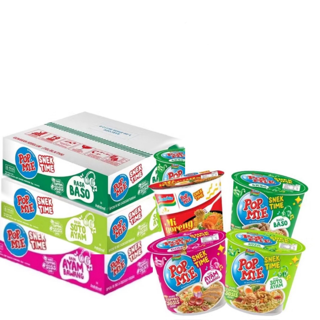 

POP MIE Snek Time 38gr/ Pop Mie Kecil/ Pop Mie 38gr/ Pop Mie kartonan/ Pop Mie Ecer /Mie Instan