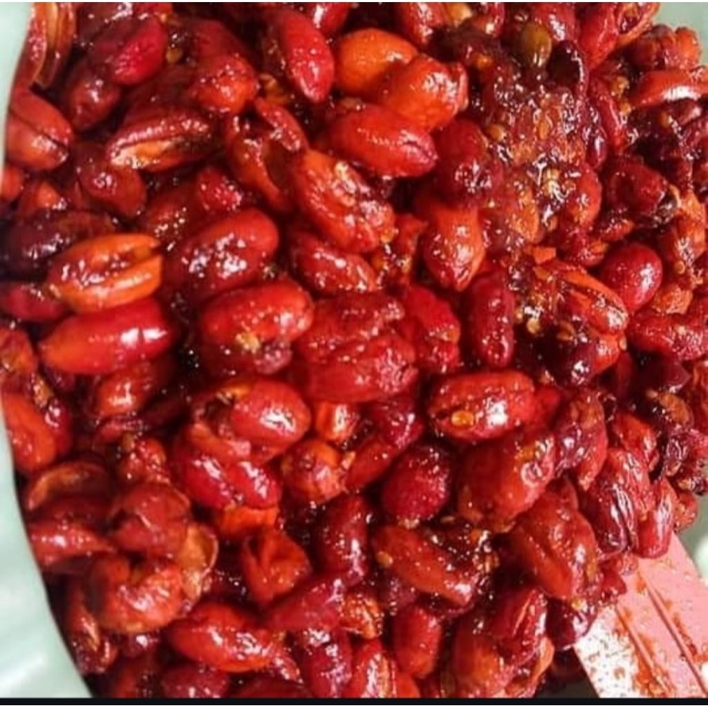 

kripik kulit melinjo pedas manis