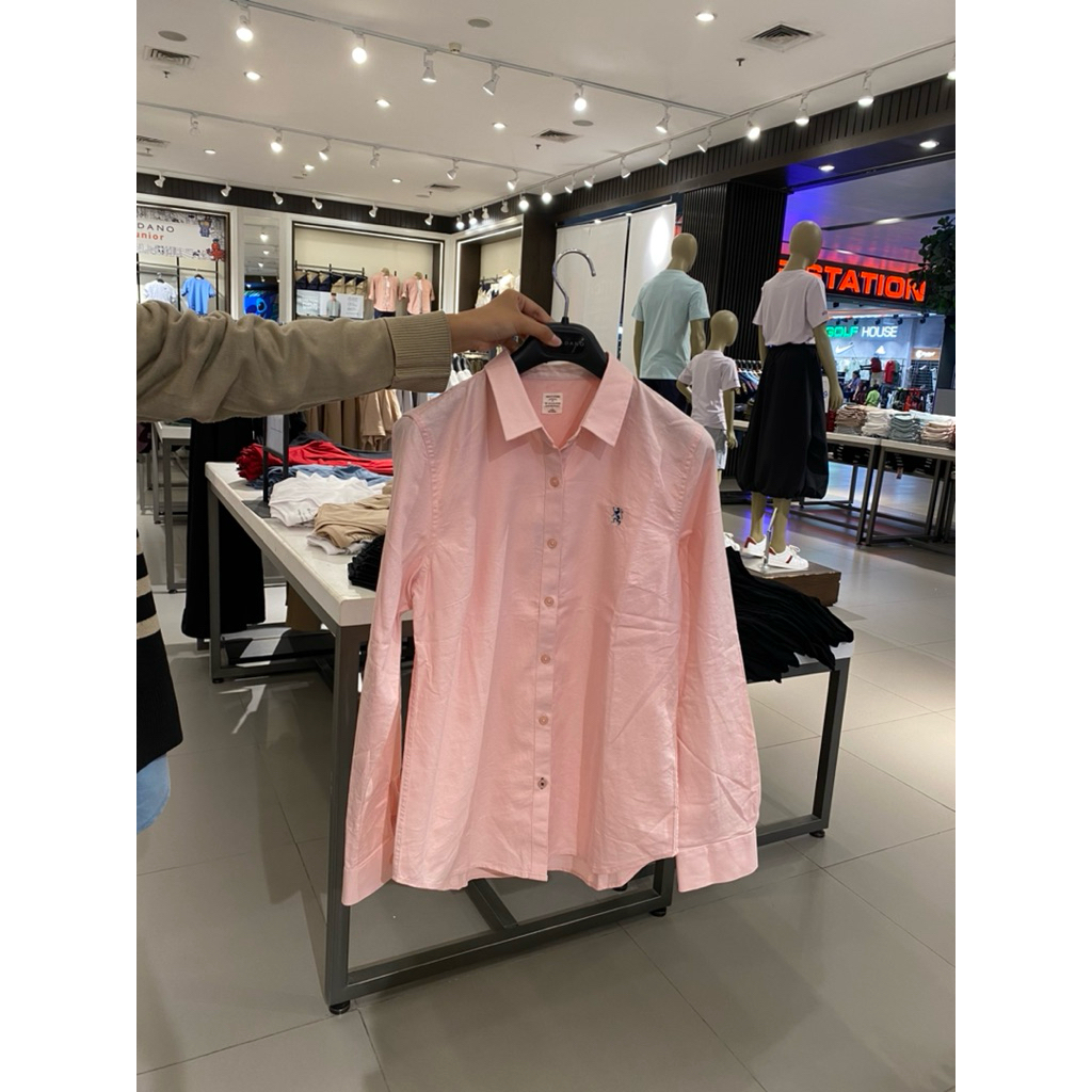 GIORDANO KEMEJA WOMAN - Jastip Kemeja cewek Gior Lengan Panjang