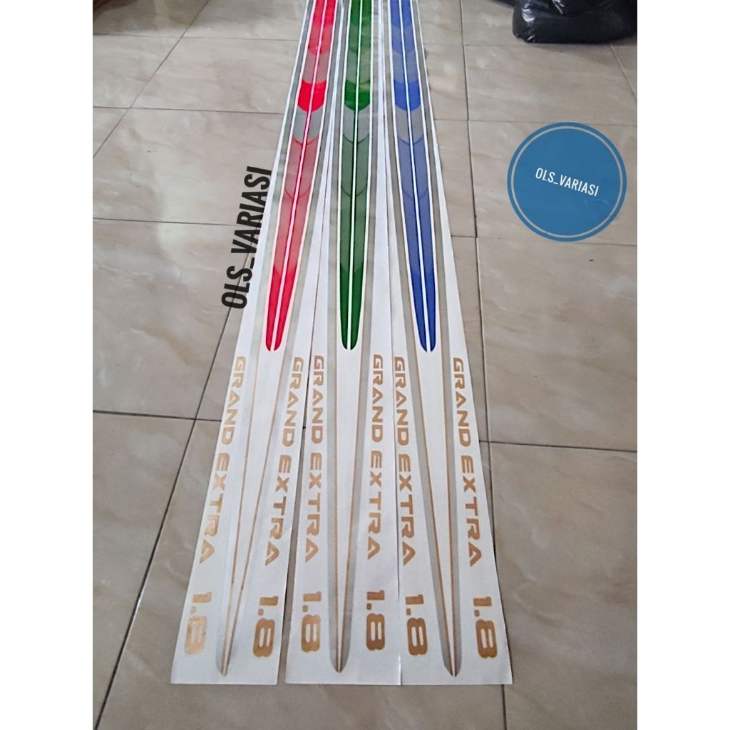 Stiker Striping list body Toyota Kijang Grand 18 / Stiker grand Extra / stiker kijang long / stiker 