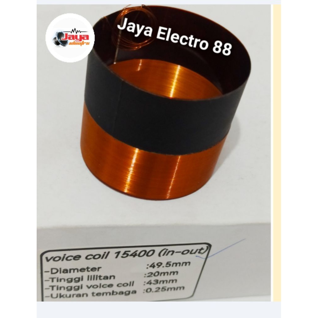 Spul spol spool speaker 15inch 15 inch ACR 15400 15200 lilitan in out  Voice coil 49.5mm