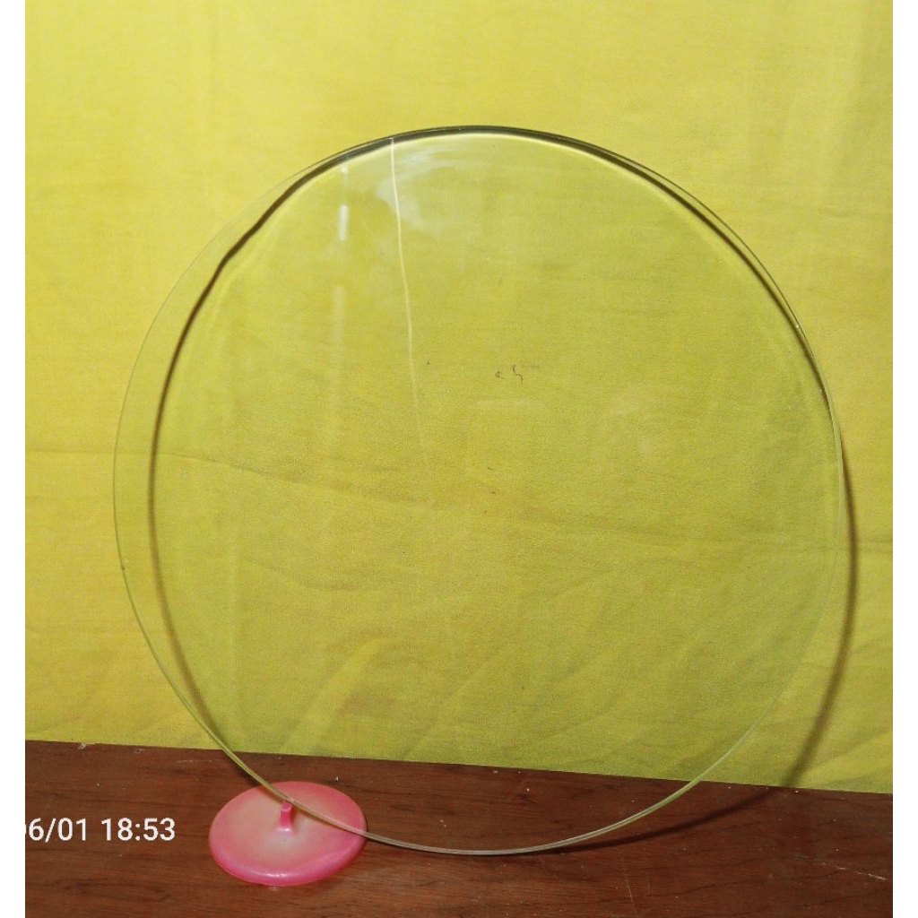 kaca bulat bening polos 6mm(diameter 35.5)