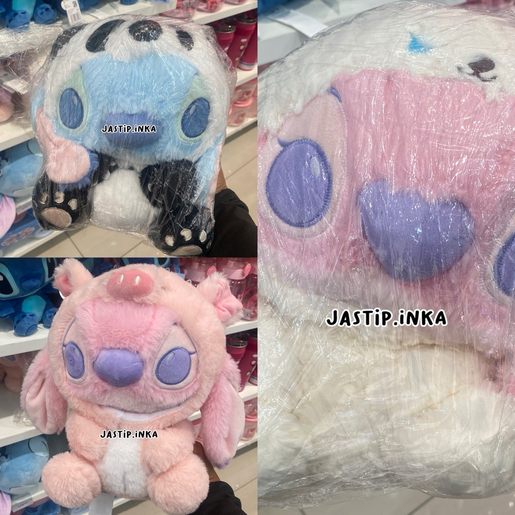 Miniso x stitch - boneka bulu medium original miniso