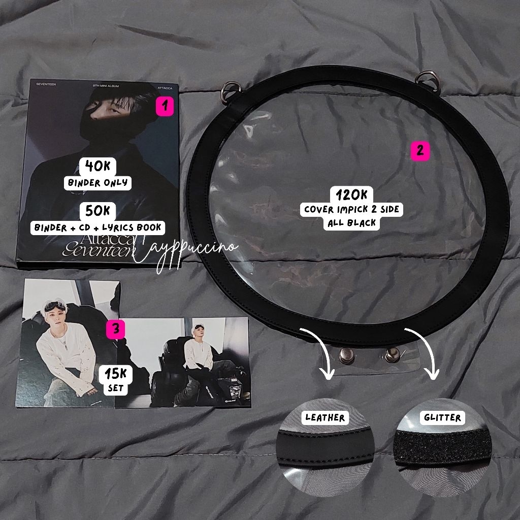 SEVENTEEN Wonwoo Binder Attacca Carver, FTS Postcard, Cover Impick