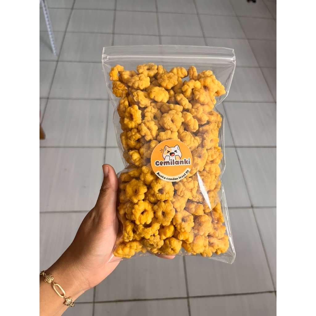 

cemilan salome oren kembang ribut gurih renyah