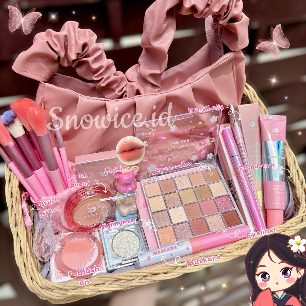 Paket Makeup kosmetik Lengkap kado hampers wanita/ seserahan  [Snowice.id]