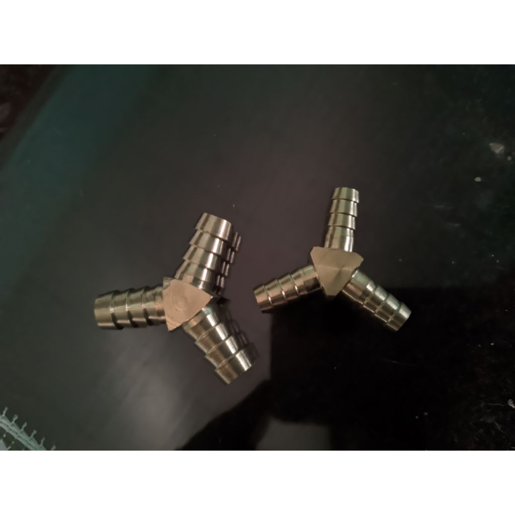 cabang selang gas-nepel cabang Y ukuran 1/4,3/8 -cabang T Kuningan