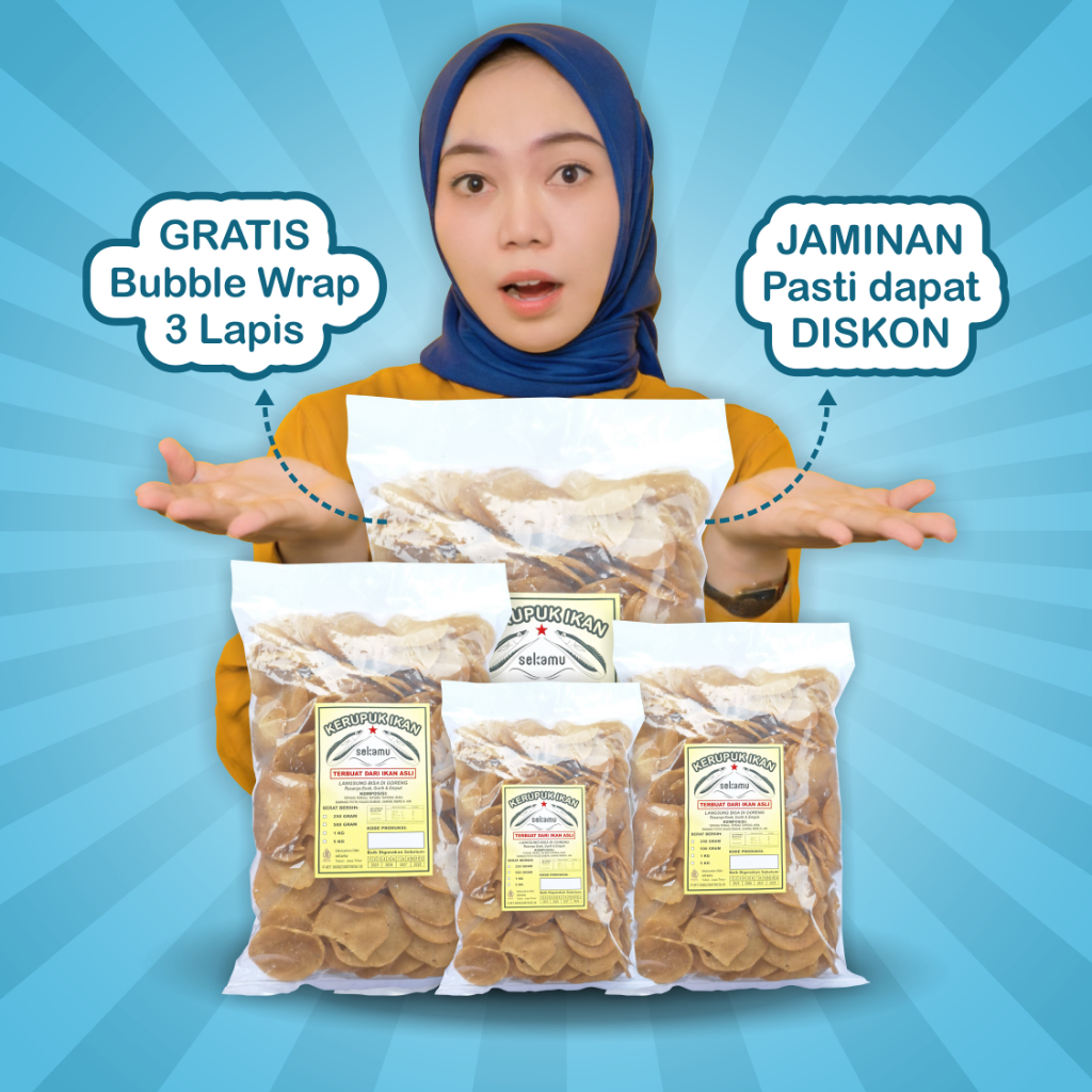 

Sekamu | Kerupuk Ikan Asli Mentah Langsung Bisa Digoreng Enak Gurih
