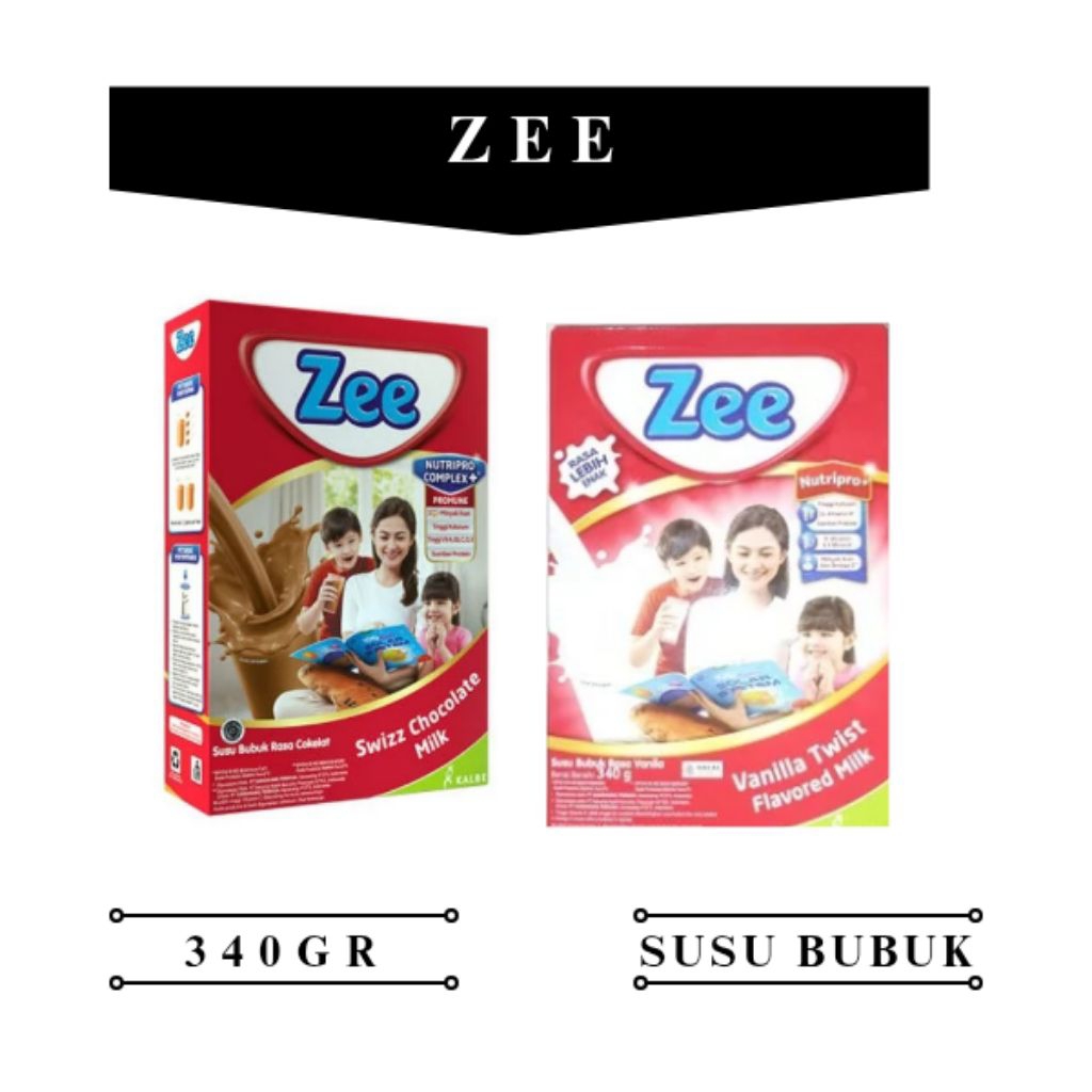 

zee nutripro rasa swizz chocolate milk dan vanila twist kemasan 340gr