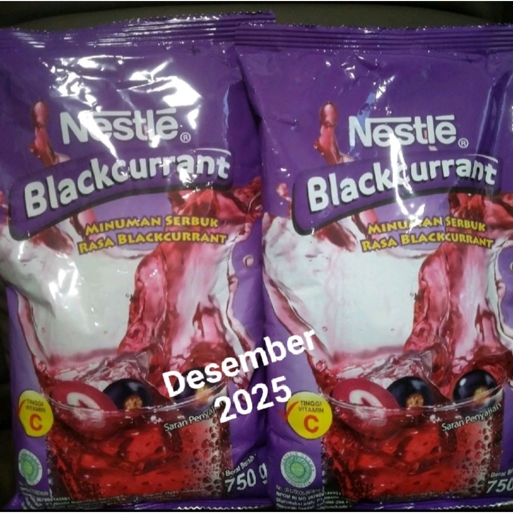 

Nestle Blackcurrant 750 gram bubu minuman rasa anggur