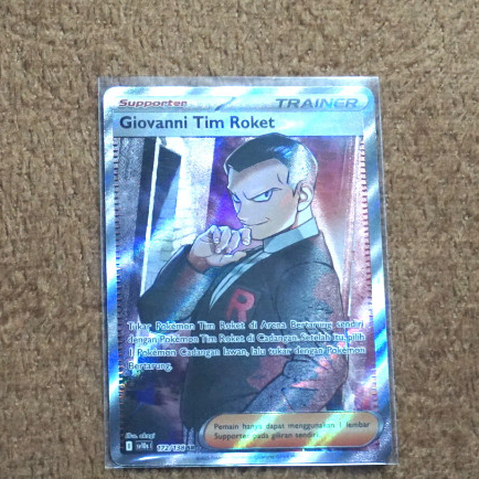 Kartu TCG Pokemon Indonesia Kehadiran Juara : Giovanni Tim Roket (SR)