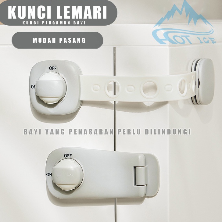 Kunci Lemari Kunci laci Safety Lock Pengaman Lemari Pengunci Lemari Pengunci Kulkas Pengaman Pintu