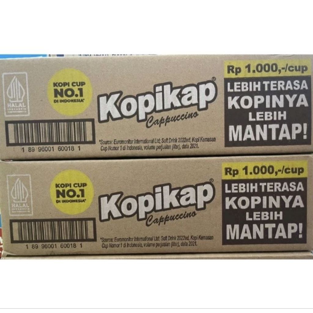 

kardus bekas minuman kopikap, poweF, teh gelas kondisi bagus dan mulus
