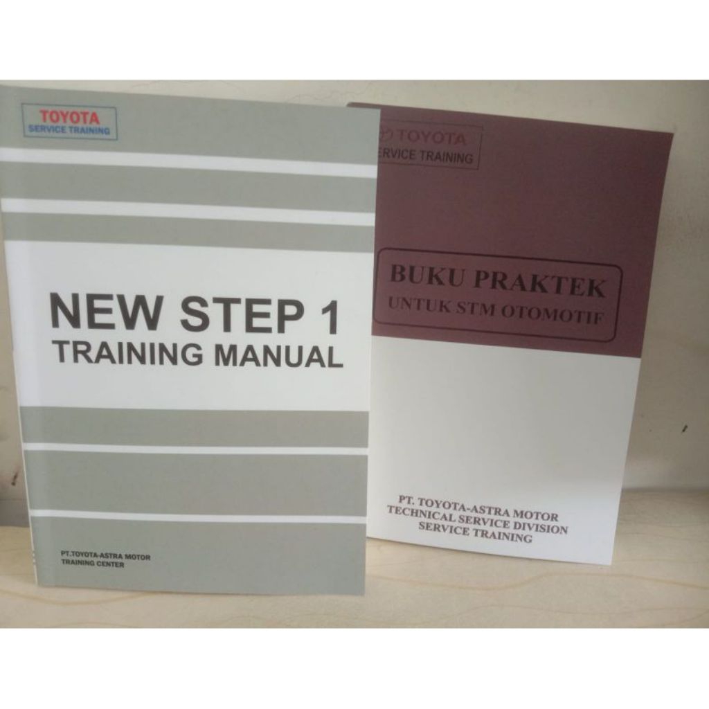 paket new step 1 training manual dan buku praktek stm otomotif