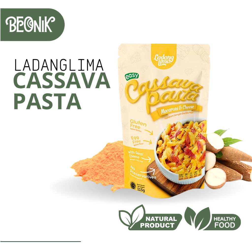 

Cassava Pasta - Ladang Lima Macaroni & Chesee 115 GR