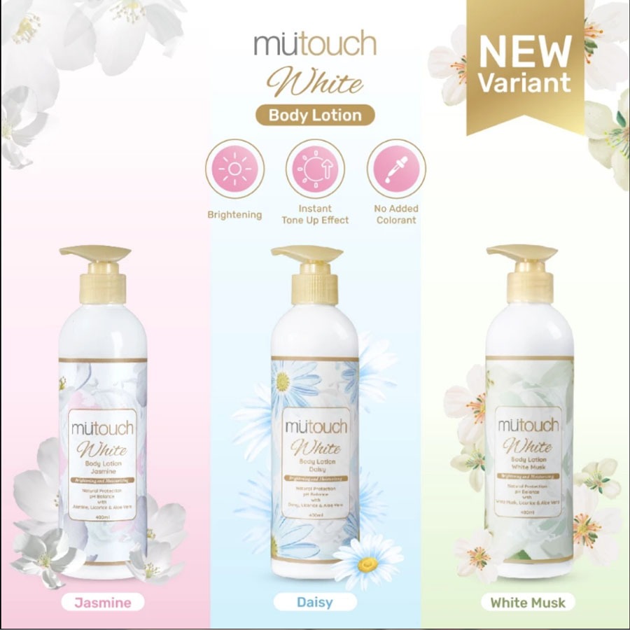 Mutouch White Body Lotion / Mutouch Body Lotion Daisy | Jasmine | White Musk 400 ml