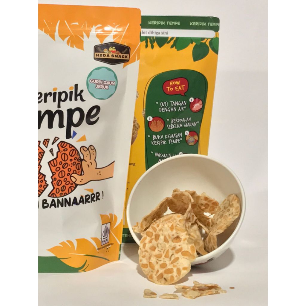 

keripik tempe original daun jeruk asli banjarbaru