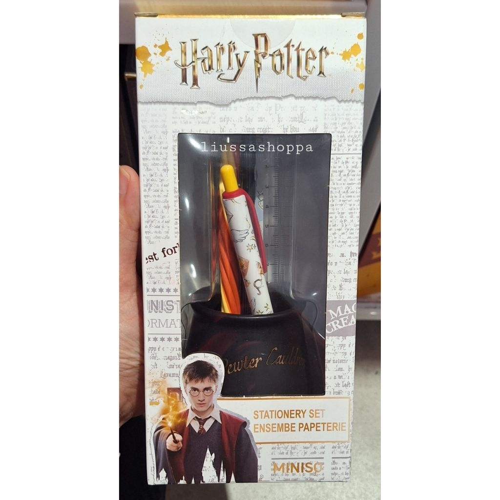

Perlengkapan Alat Tulis Miniso - Harry Potter Pewter Cauldron Stationery Set