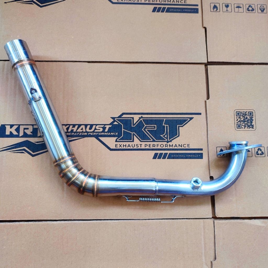 Leher Salemba Vario 160 38mm Pcx 160 New Ori KRT Knalpot Racing Laser Nama Free SE