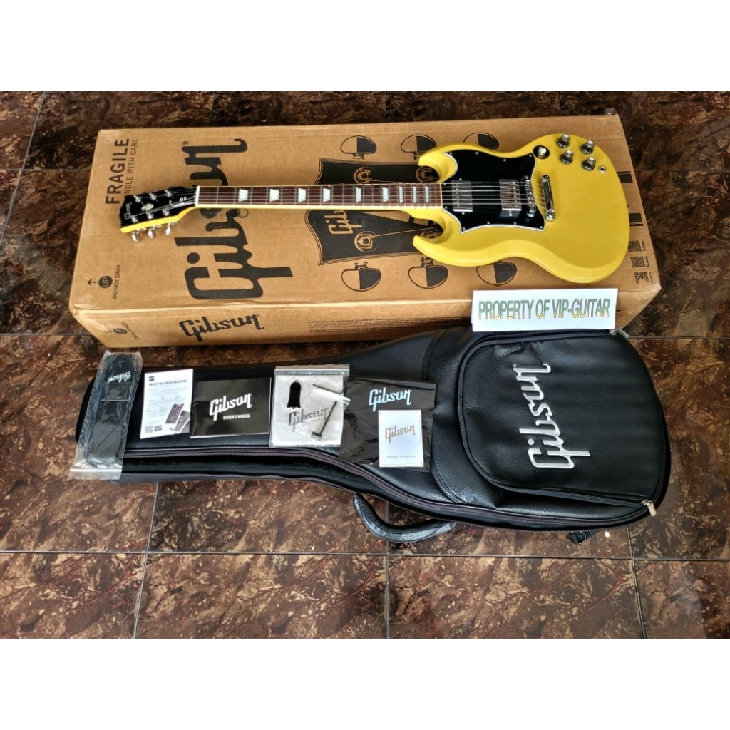 gibson usa sg standard tv yellow