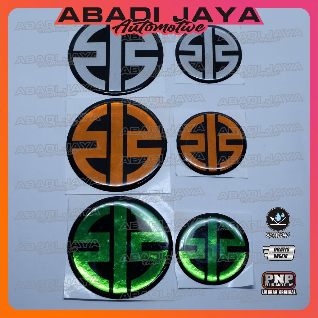 Emblem Timbul New Kawasaki / Emblem Kawasaki Bulat / Emblem Kawasaki H2