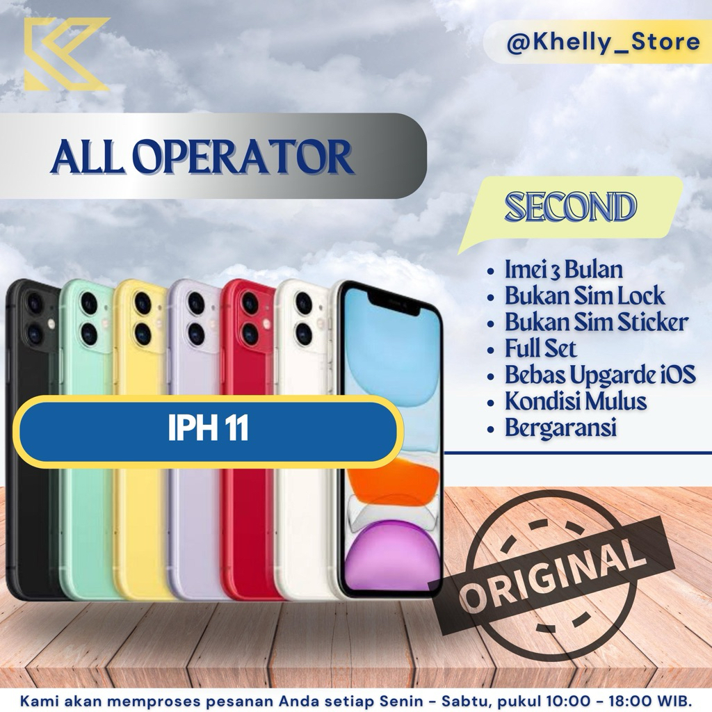 IP 11 64GB 128GB 256GB ALL OPERATOR LCD ORIGINAL 100%