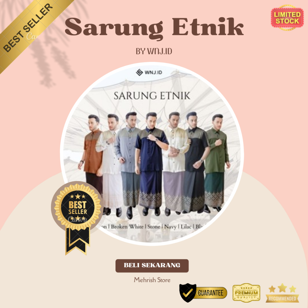 SARUNG PREMIUM ETNIK Printing by WNJ Luxury / Sarung WNJ Luxury