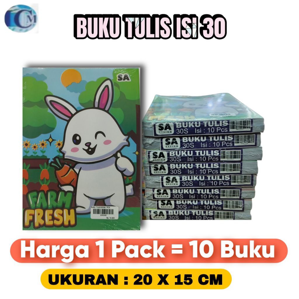 

Buku Tulis Murah Isi 30 SA 1 Pack (10 BUKU)