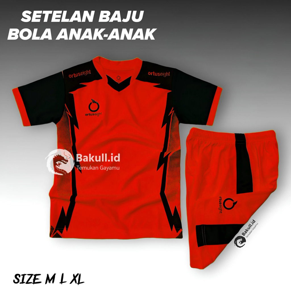BAJU BOLA ANAK UMUR 5-13 TAHUN COWOK CEWEK NYAMAN DI PAKE SET BAJU CELANA