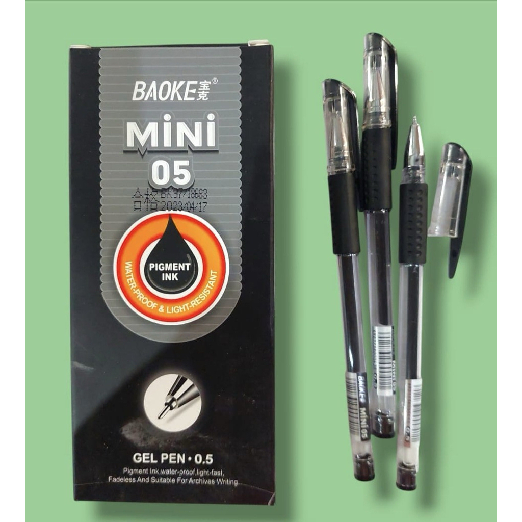 

PULPEN GEL MINI 0,5 BAOKE/ISI 12