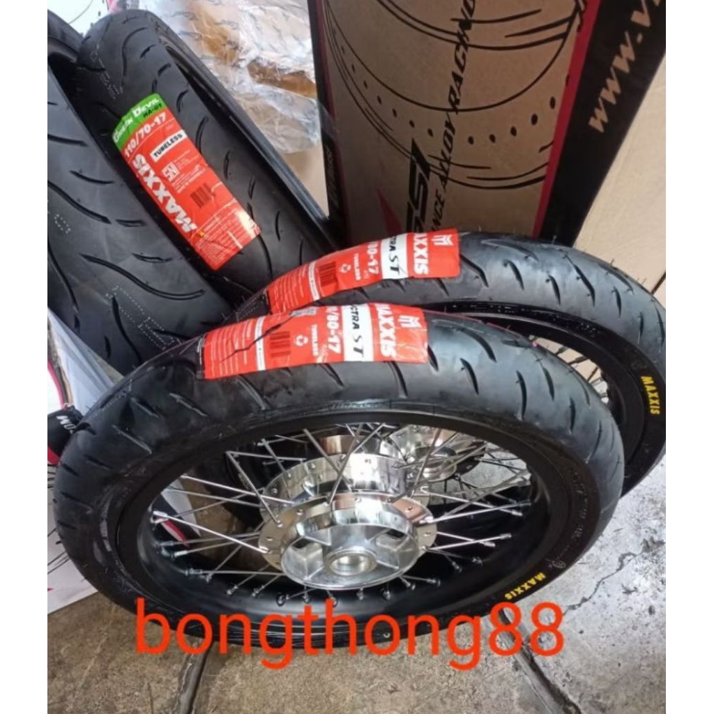 Paketan Velg Rossi 160 160 ring 17 ban maxxis 70/80+80/80 17 CB150R CBR150RNew Cb150 Old Cb15X 2022 