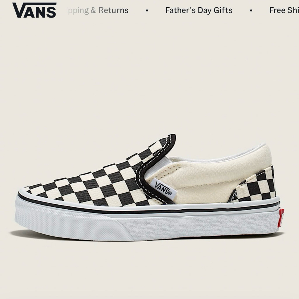 preloved vans anak / vans checkerboard kids bekas