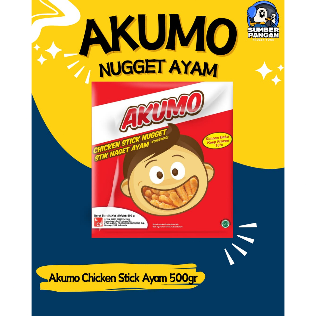 

Akumo chicken Nugget Stick 500gr